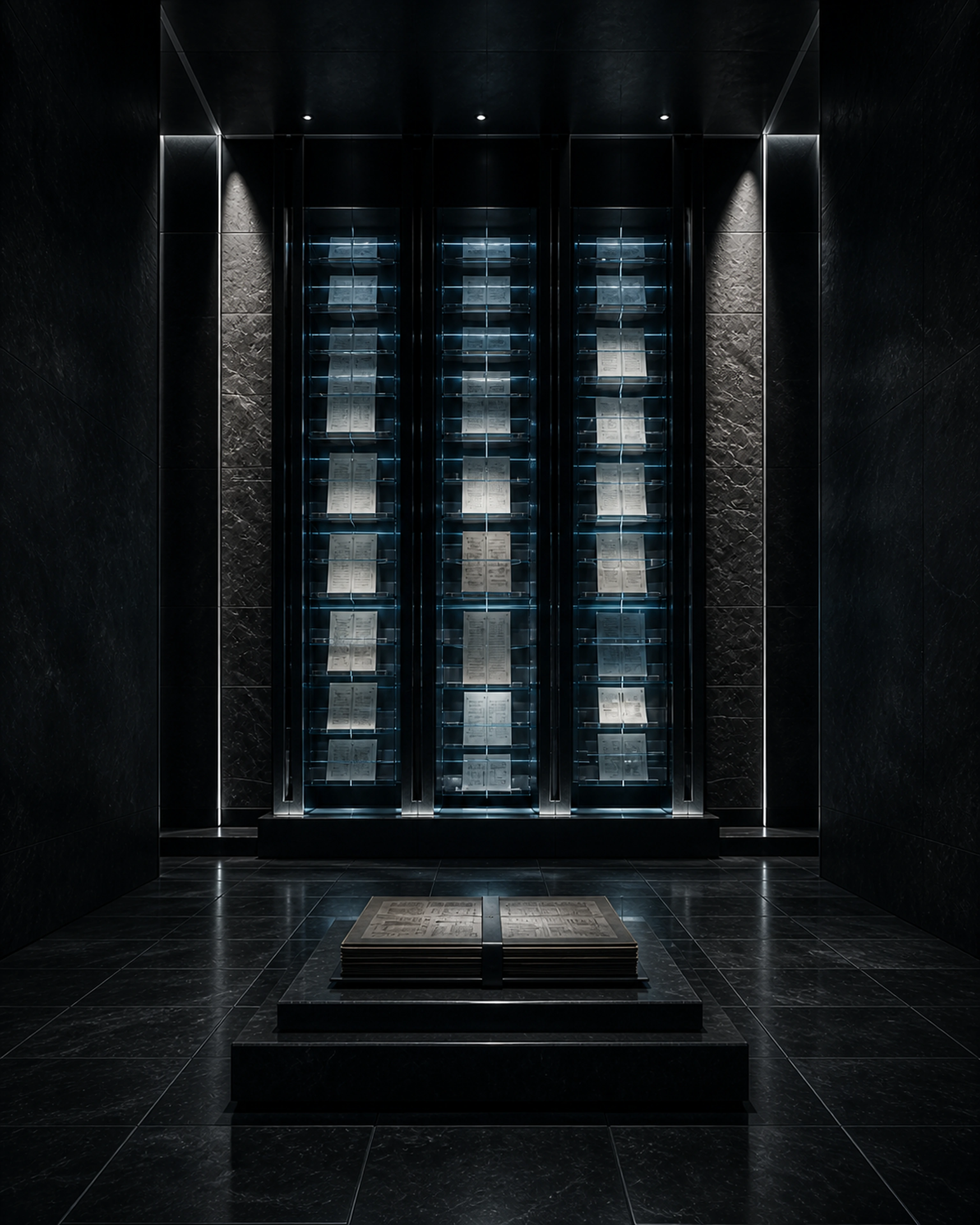 A secure architectural archive of ordered records and a bound ownership register
